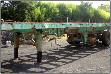 Old trailer - before ROAR had worked on it